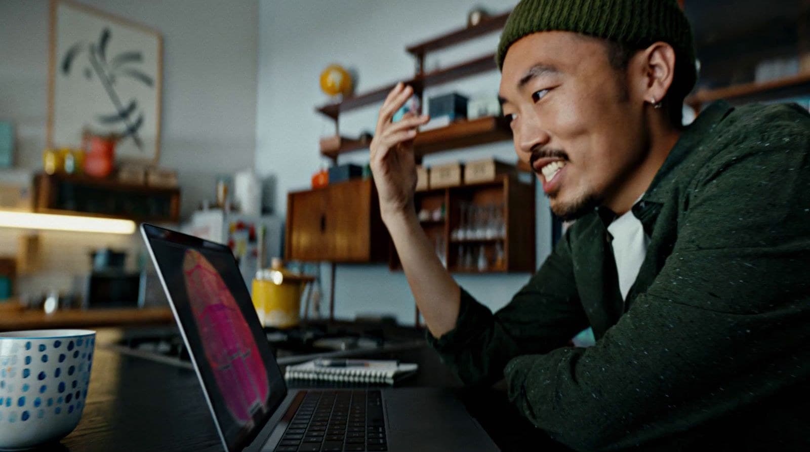 A Multiply team member on a video call with an agency